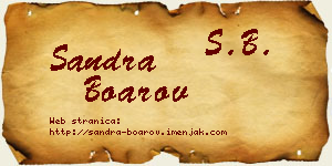 Sandra Boarov vizit kartica